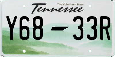 TN license plate Y6833R
