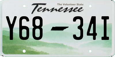TN license plate Y6834I