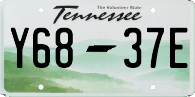 TN license plate Y6837E