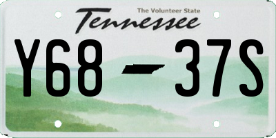 TN license plate Y6837S