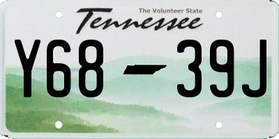 TN license plate Y6839J