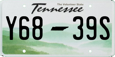 TN license plate Y6839S