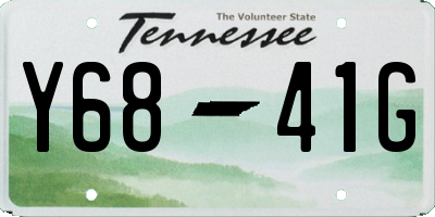 TN license plate Y6841G