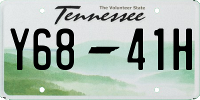 TN license plate Y6841H