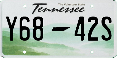 TN license plate Y6842S