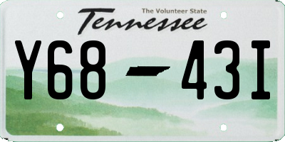 TN license plate Y6843I