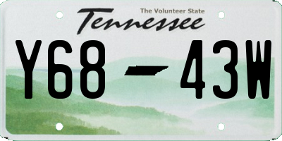 TN license plate Y6843W