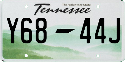 TN license plate Y6844J