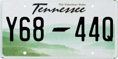 TN license plate Y6844Q