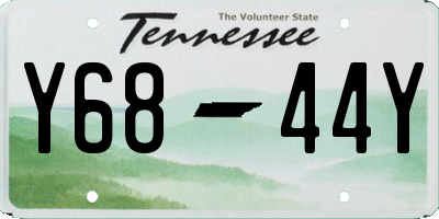 TN license plate Y6844Y