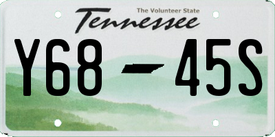 TN license plate Y6845S