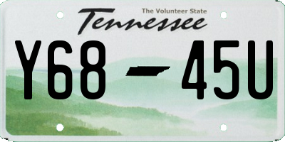 TN license plate Y6845U