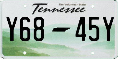 TN license plate Y6845Y
