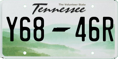 TN license plate Y6846R