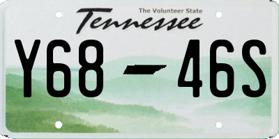 TN license plate Y6846S