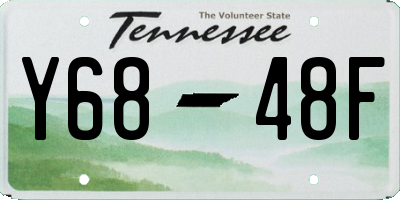 TN license plate Y6848F