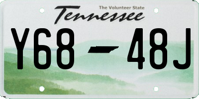 TN license plate Y6848J