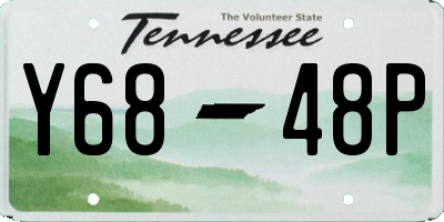 TN license plate Y6848P