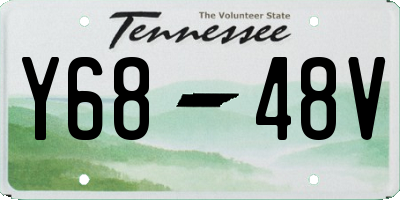 TN license plate Y6848V
