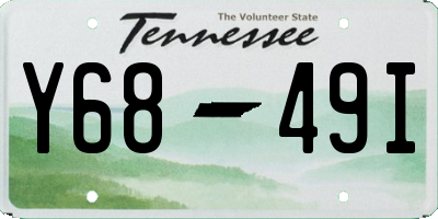 TN license plate Y6849I