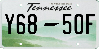 TN license plate Y6850F