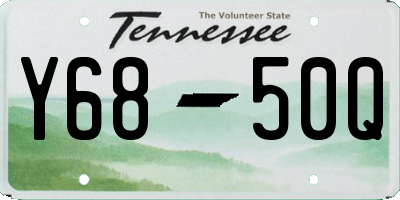 TN license plate Y6850Q