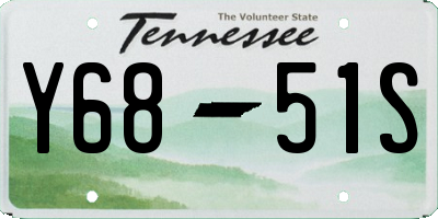 TN license plate Y6851S