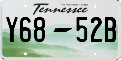 TN license plate Y6852B
