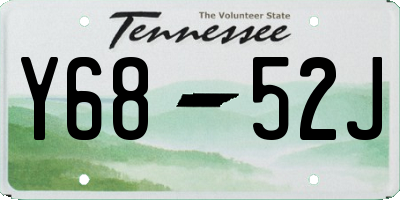 TN license plate Y6852J