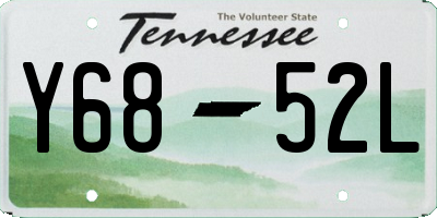 TN license plate Y6852L