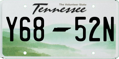 TN license plate Y6852N