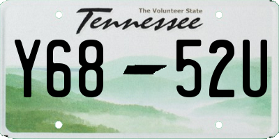 TN license plate Y6852U