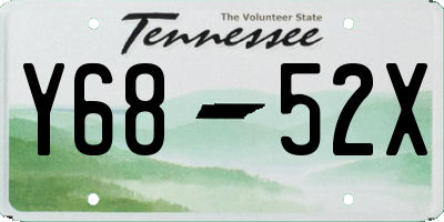 TN license plate Y6852X
