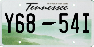 TN license plate Y6854I
