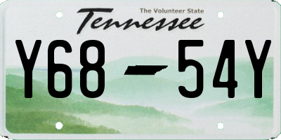TN license plate Y6854Y