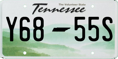 TN license plate Y6855S