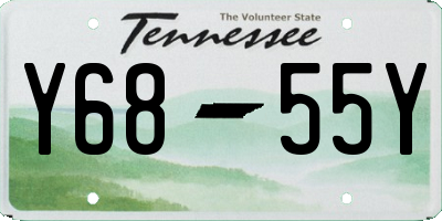 TN license plate Y6855Y
