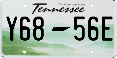 TN license plate Y6856E