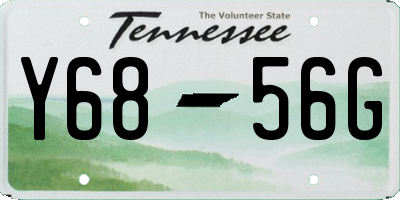 TN license plate Y6856G