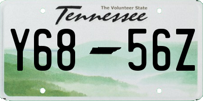 TN license plate Y6856Z