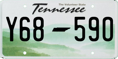 TN license plate Y6859O