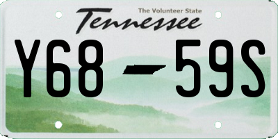 TN license plate Y6859S
