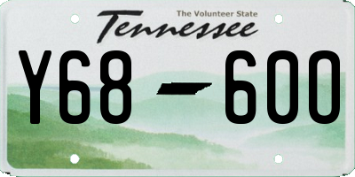 TN license plate Y6860O
