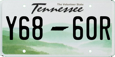 TN license plate Y6860R