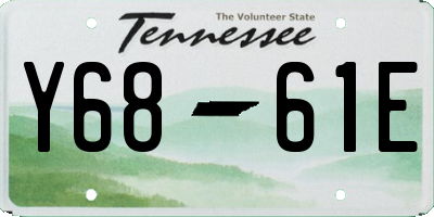 TN license plate Y6861E