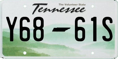 TN license plate Y6861S