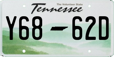TN license plate Y6862D