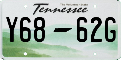 TN license plate Y6862G