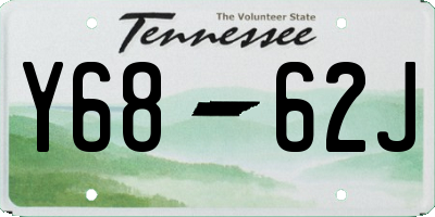 TN license plate Y6862J