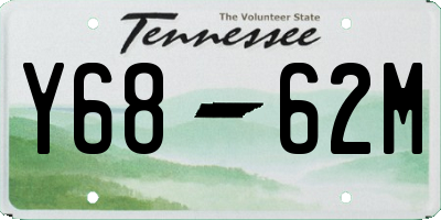 TN license plate Y6862M